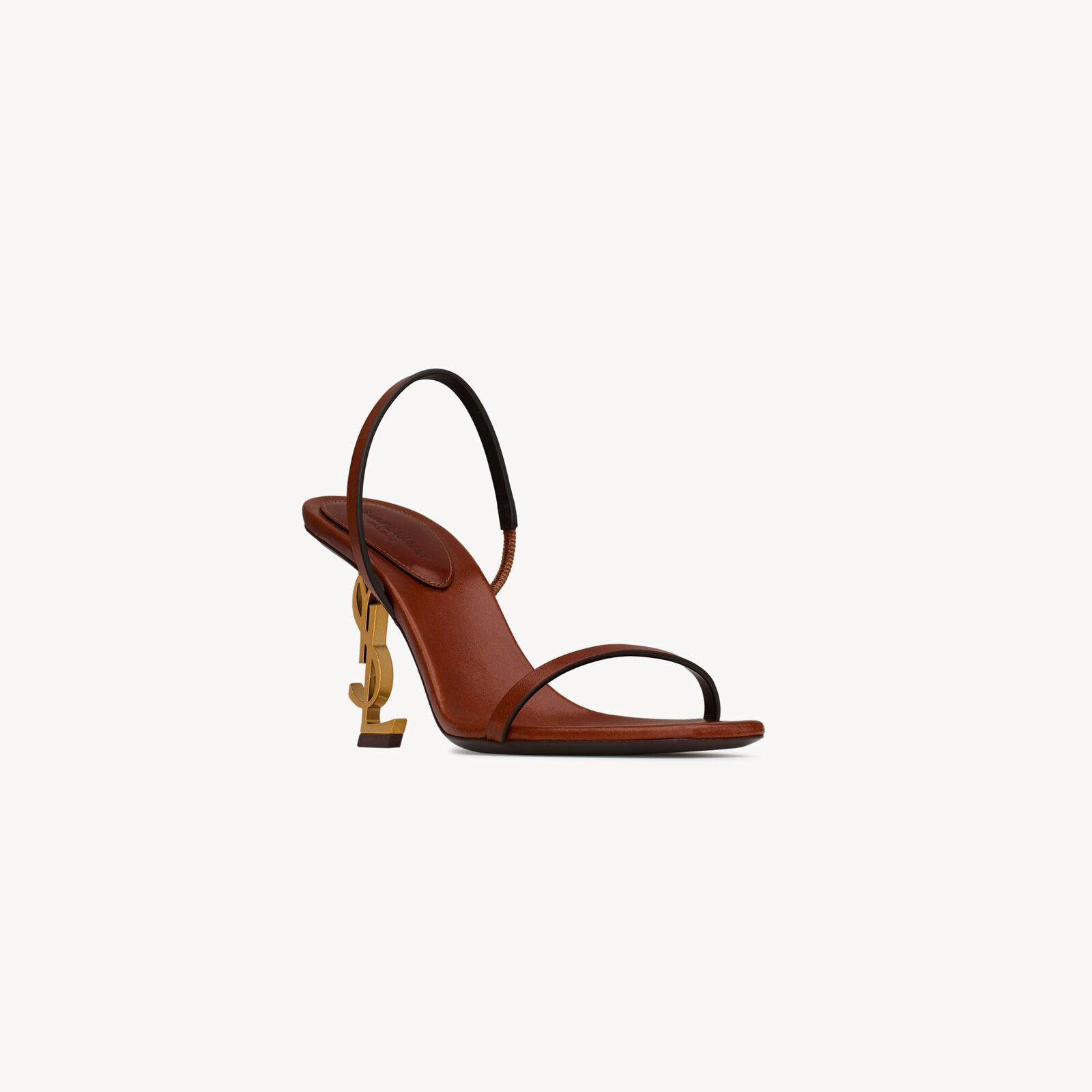Yves Saint Laurent brown high heel sandals