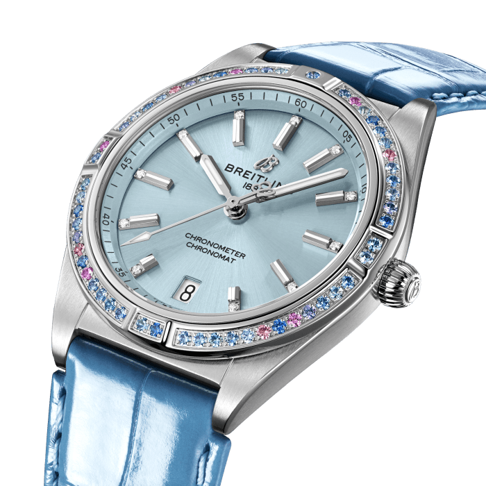 Breitling Chronomat Automatic 36 South Sea Stainless steel 18k white gold Ice blue G10380611C1P1