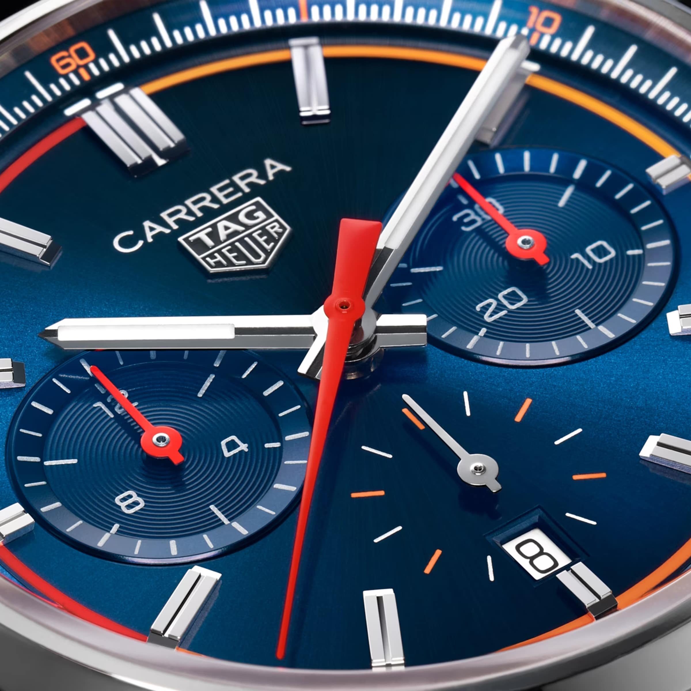 TAG Heuer Carrera Chronograph 42mm Mens Watch Blue CBN201D.FC6543