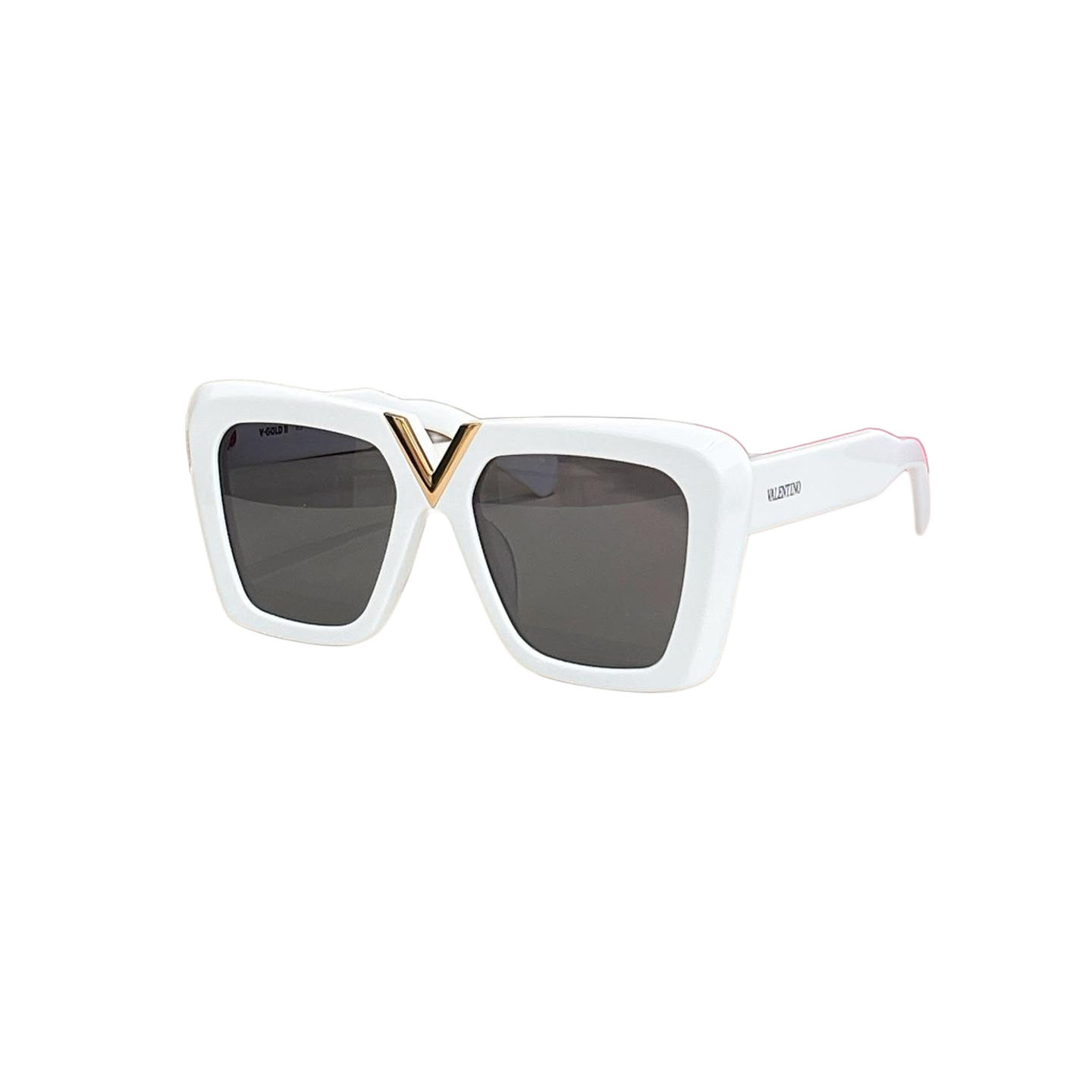 Valentino square frame glasses white/black/leopard/black white/green/red color Size 64口5-145