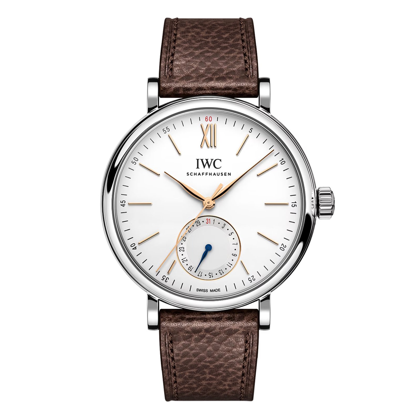 IWC Portofino Pointer Date 39mm Mens Watch White IW359201