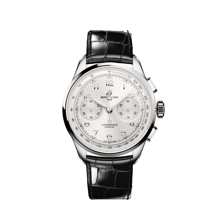 Breitling Premier B09 Chronograph 40 Stainless steel Silver AB0930371G1P1