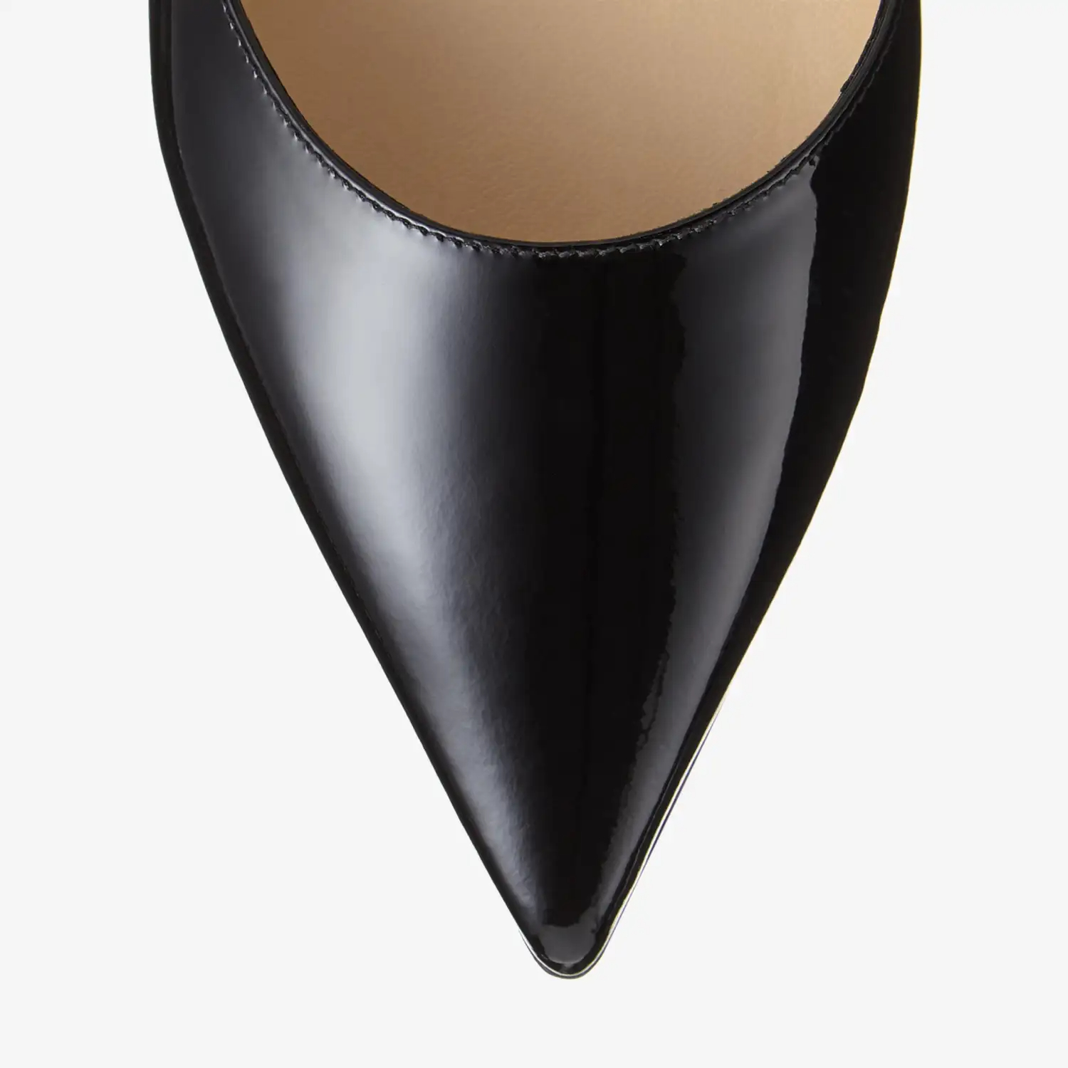 JIMMY CHOO Crystal arch lace black patent leather Muller shoes slippers