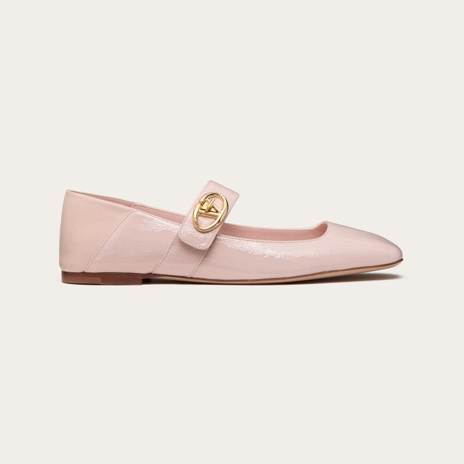 VALENTINO Patent leather Mary Jane ballet shoes