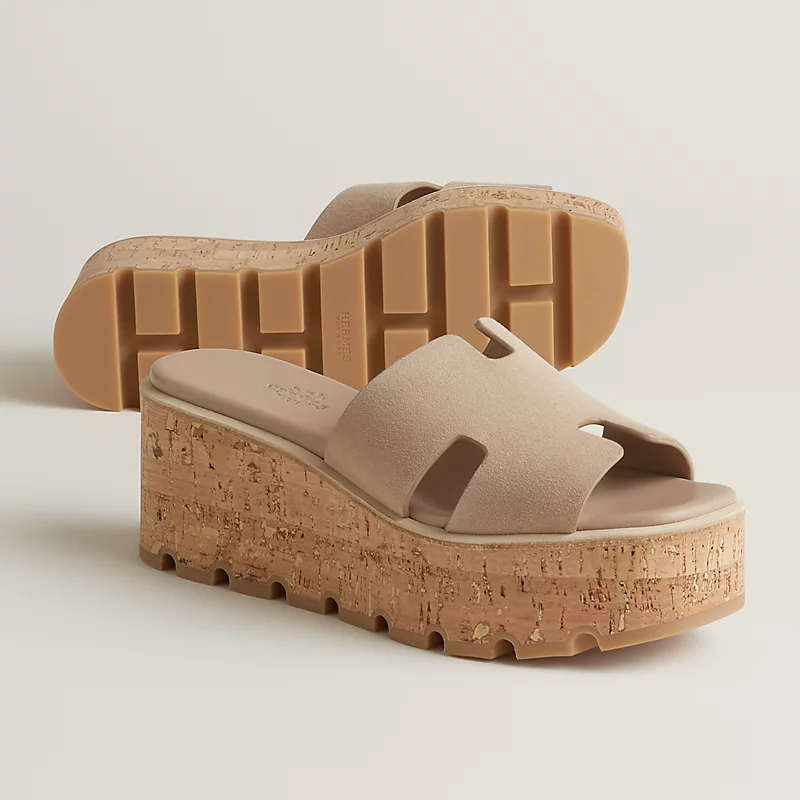 HERMES Eze Wedges and heels Slippers High-heeled slippers High Heels Sandal