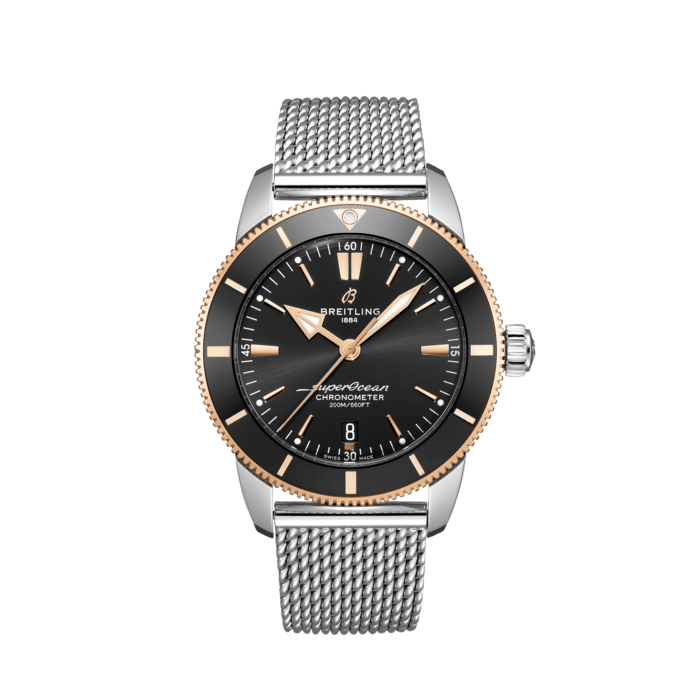 Breitling Superocean Heritage B20 Automatic 44 Stainless steel 18k red gold Black UB2030121B1A1