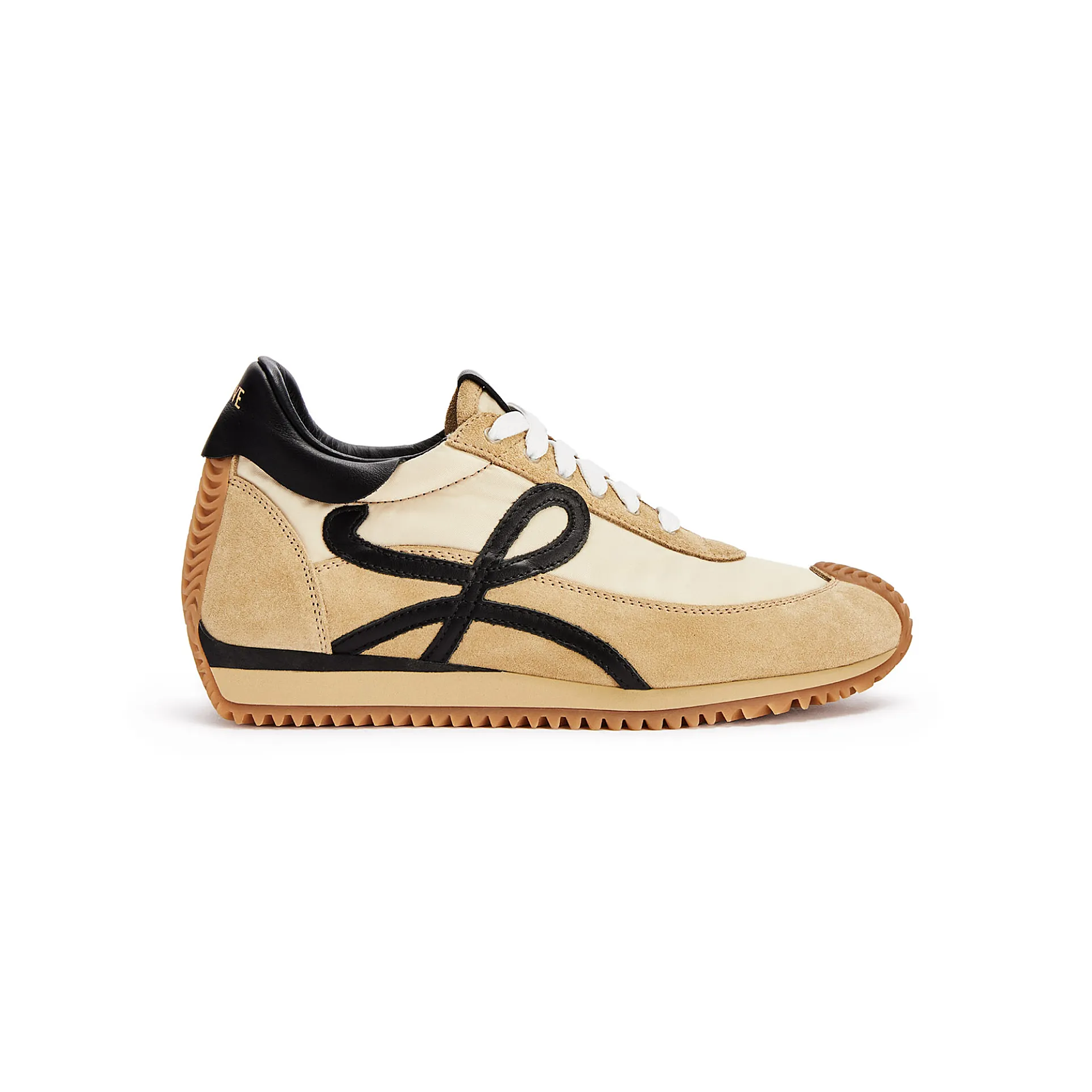 LOEWE Nylon and matte suede smooth sneakers