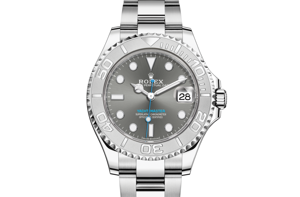 Rolex Yacht-Master 37 Oyster 37 mm Oystersteel and platinum Slate dial M268622-0002