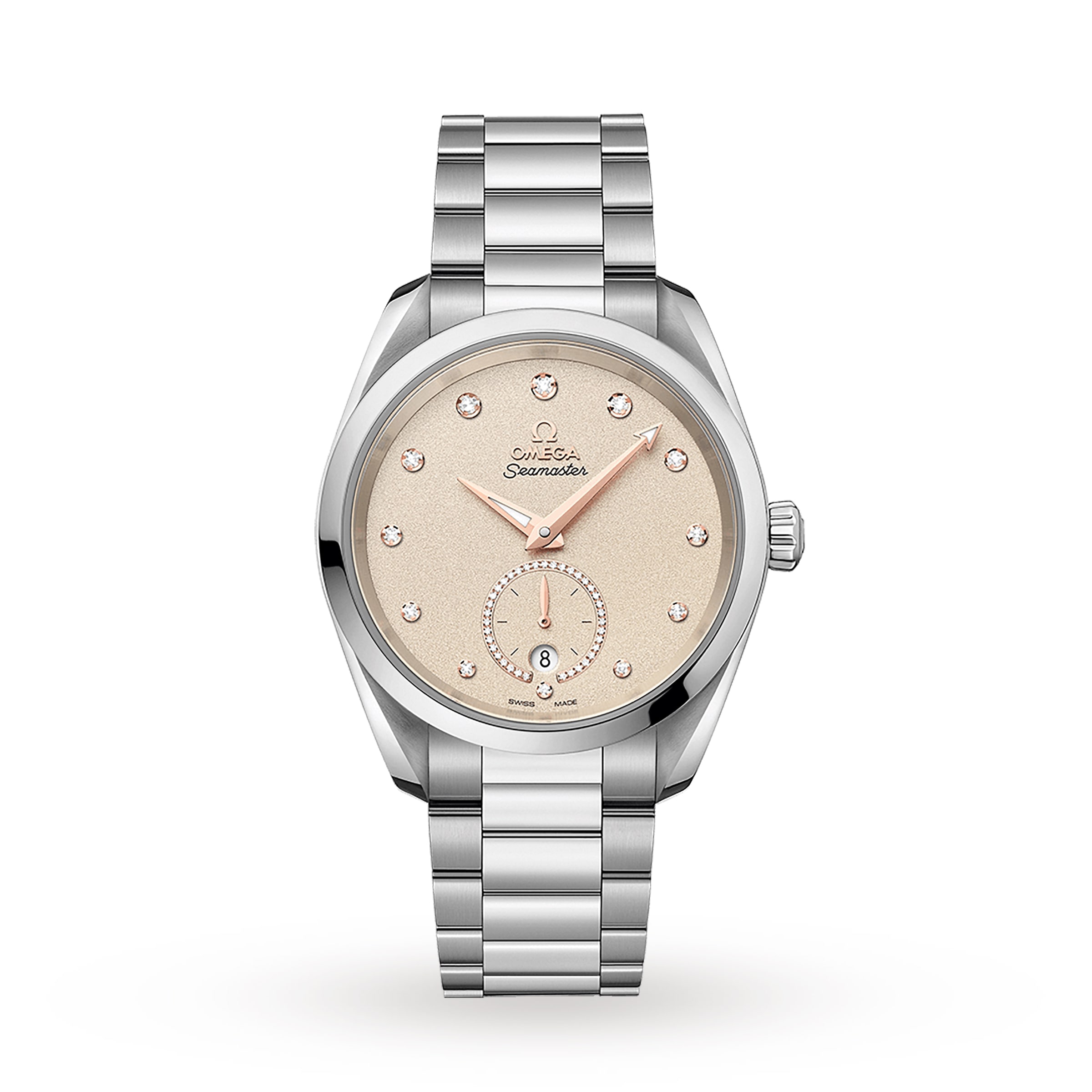Omega Seamaster Aqua Terra Seamaster Steel Chronometer 38mm Ladies Watch O22010382059001