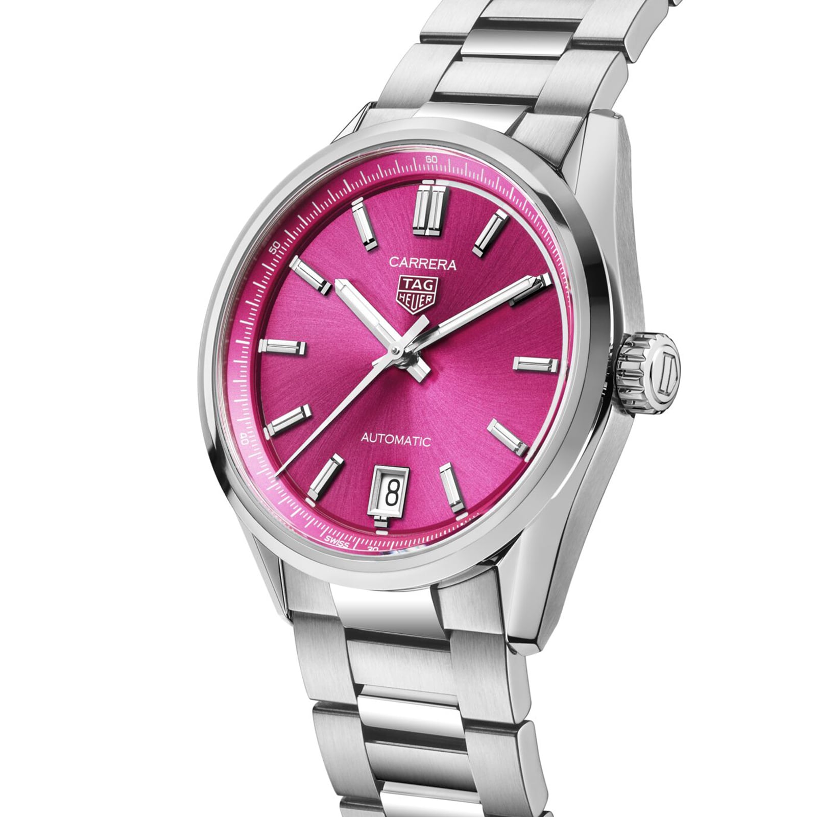 TAG Heuer Carrera Date 36mm Ladies Watch Pink WBN2313.BA0001