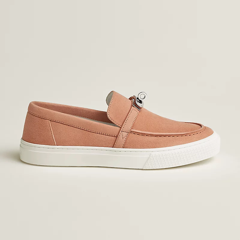 HERMES Game Oranage Loafers