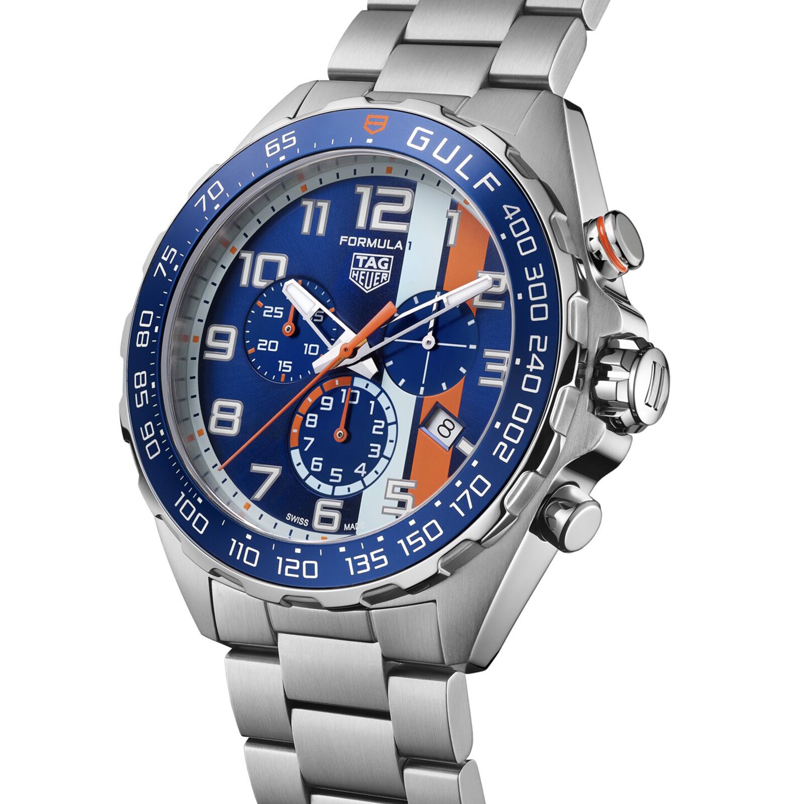 TAG Heuer Formula 1 Chronograph X Gulf 43mm Mens Watch CAZ101AT.BA0842