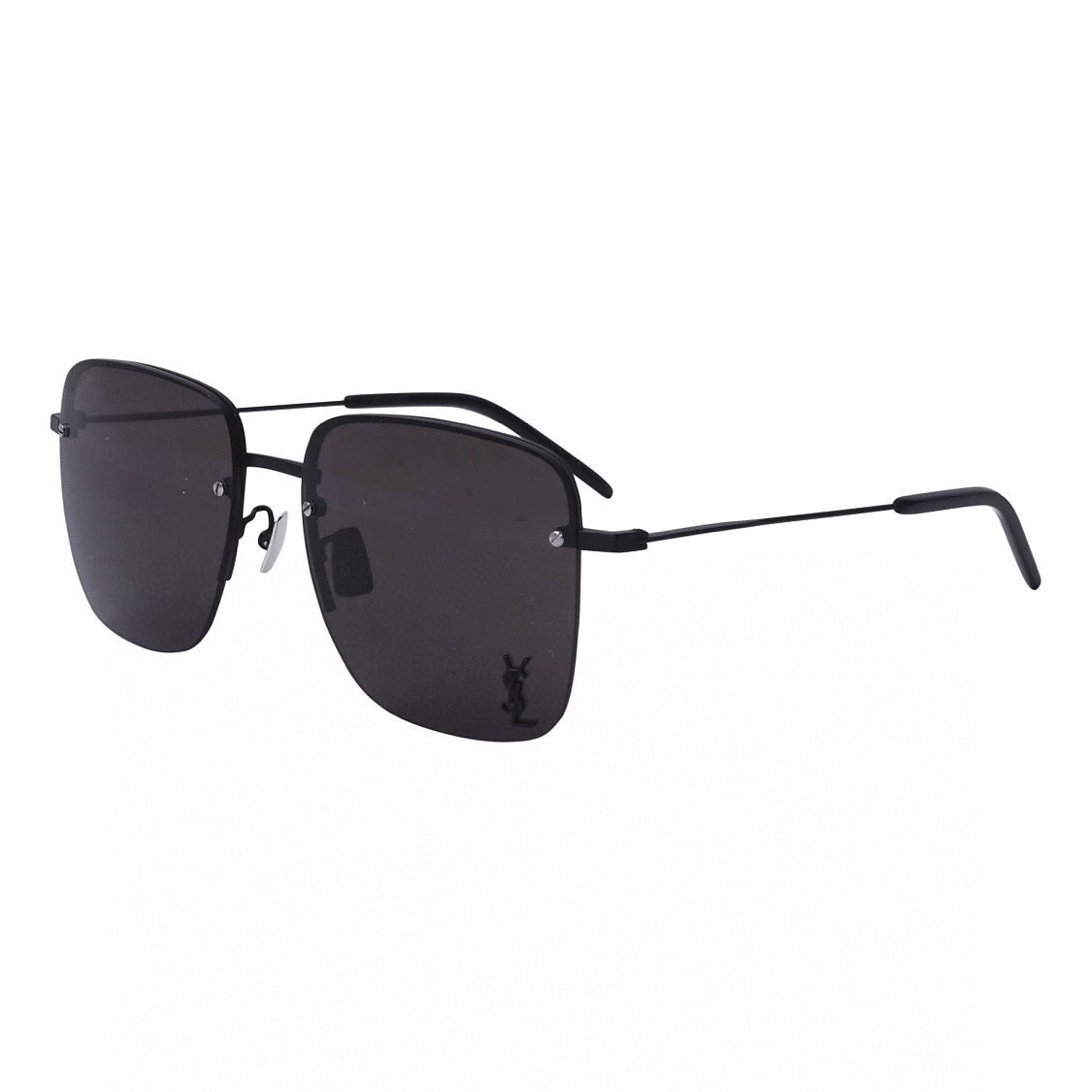 Saint Laurent square frame glasses black/tawny/red color Size 54-17-140