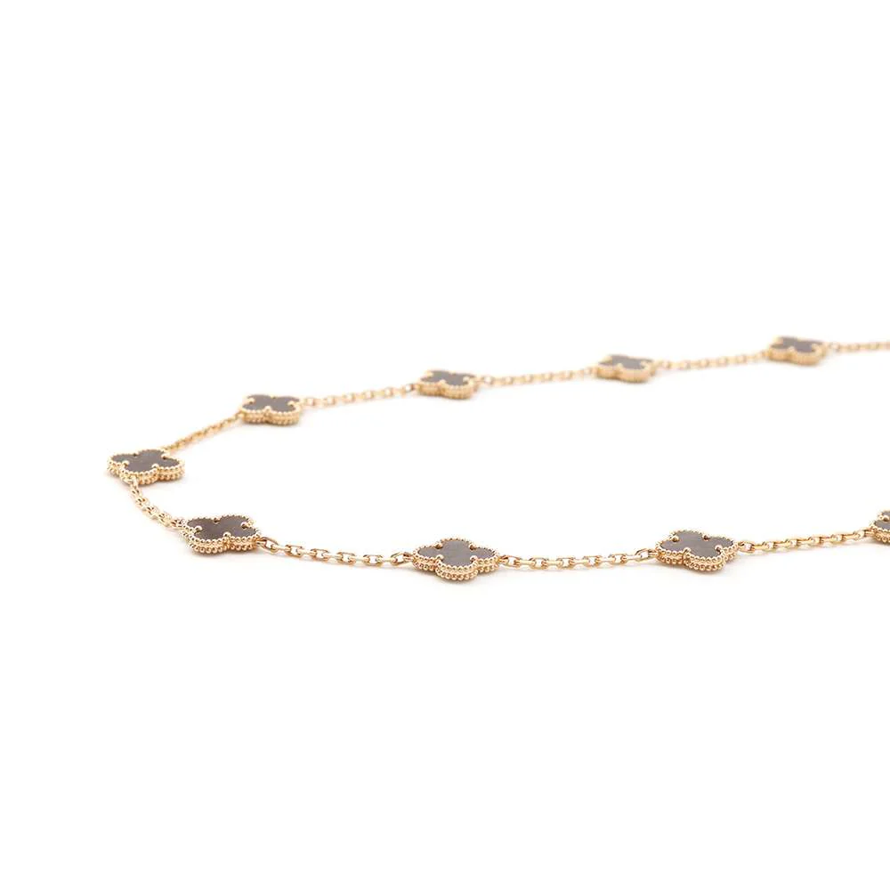Van Cleef & Arpels Vintage Alhambra Necklace 20 motifs 2023 Holiday Collection