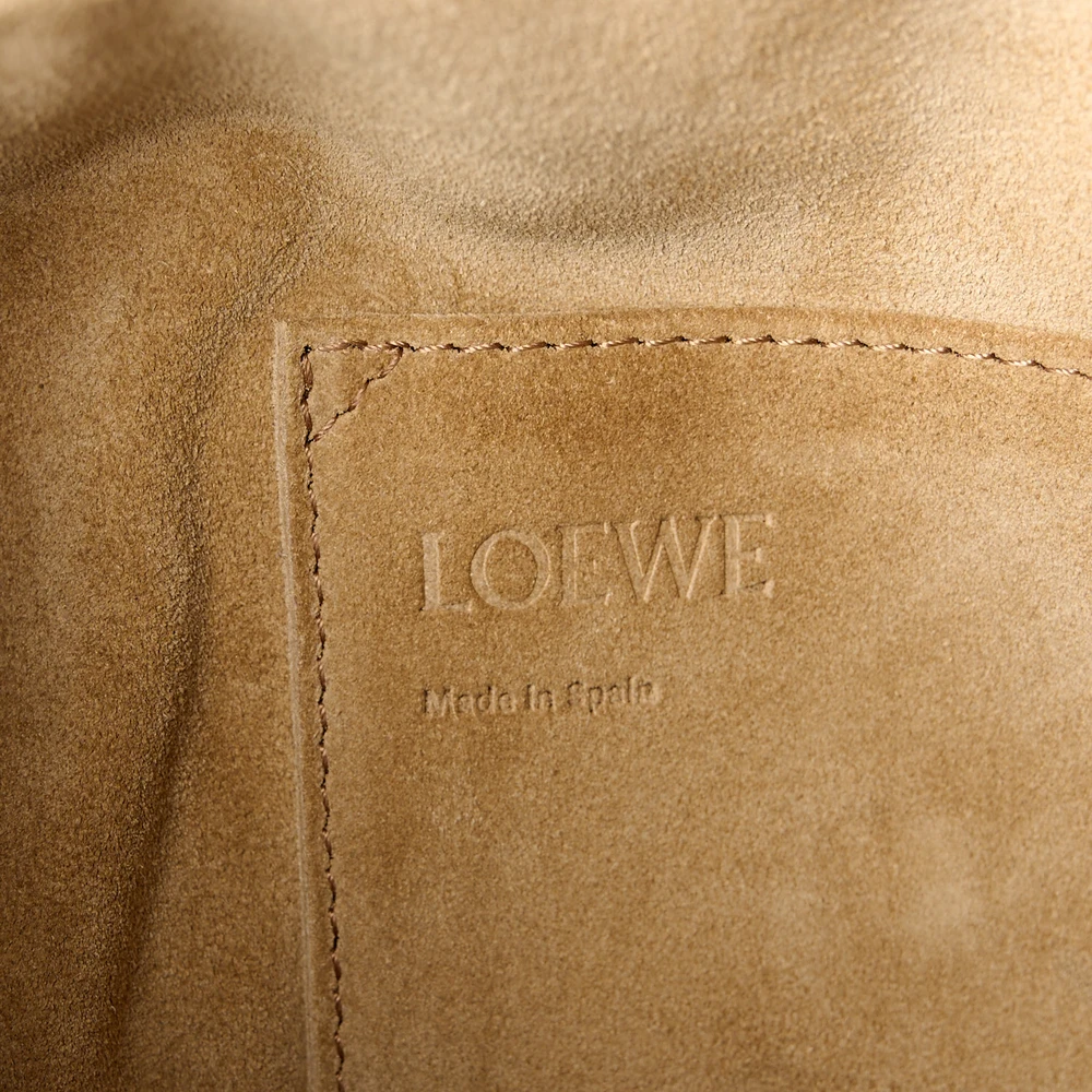 Loewe Puzzle Bag Large Brownie Shiny Calfskin Leather