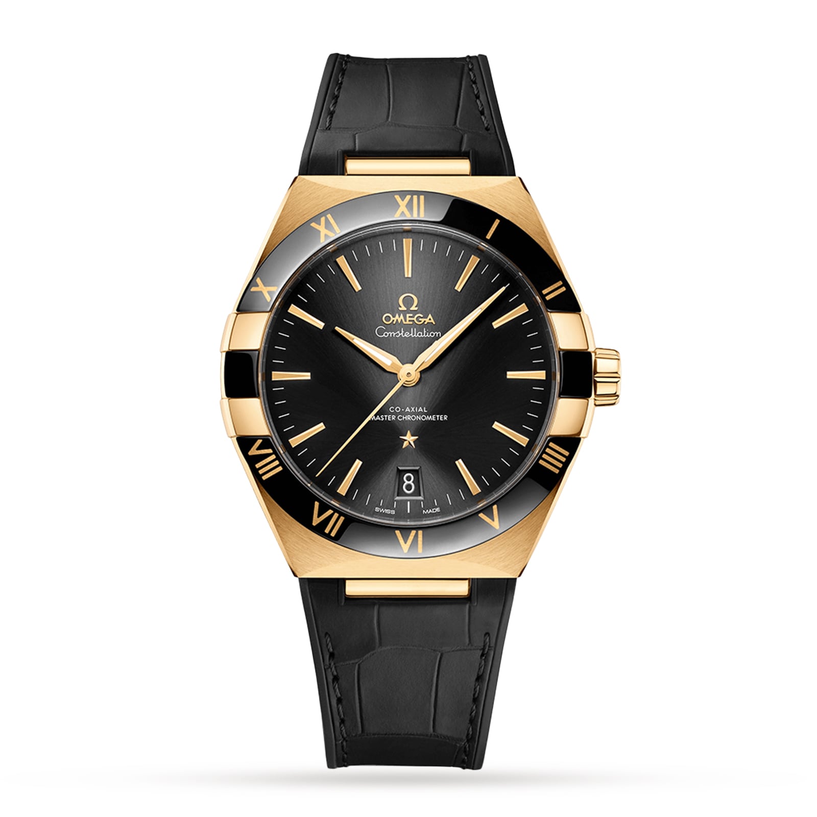 Omega Constellation Co Axial Master Chronometer 41mm Mens Watch Yellow Gold O13163412101001