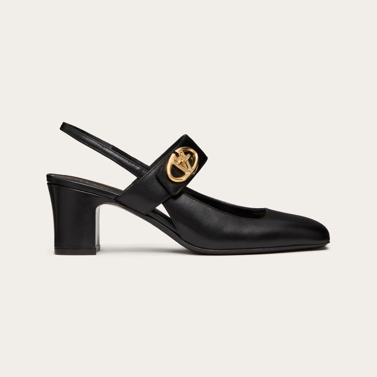 VALENTINO Calf leather strappy heels (6cm high heel)