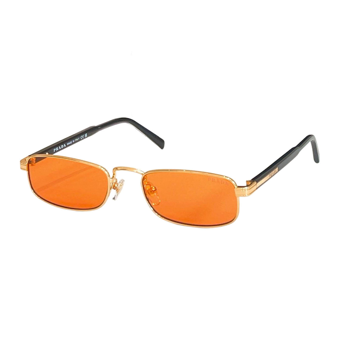 Prada square frame glasses orange/black/tawny/purple/brown/grey color Size 54口20-145