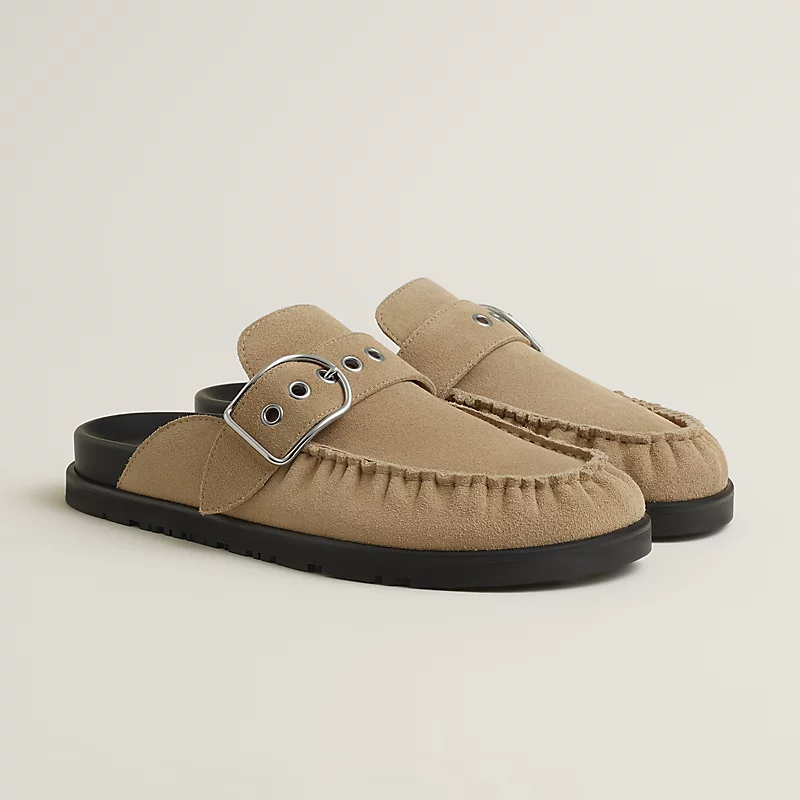 HERMES Key Mule Slippers