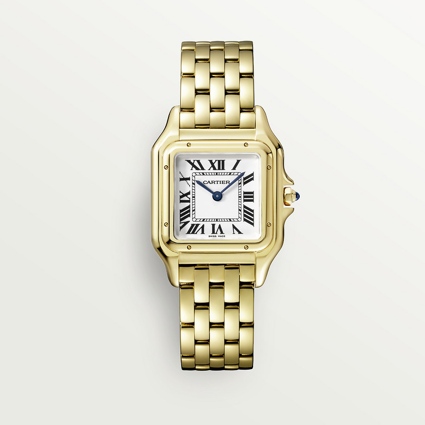 Panthère de Cartier watch Medium model quartz movement yellow gold CRWGPN0009