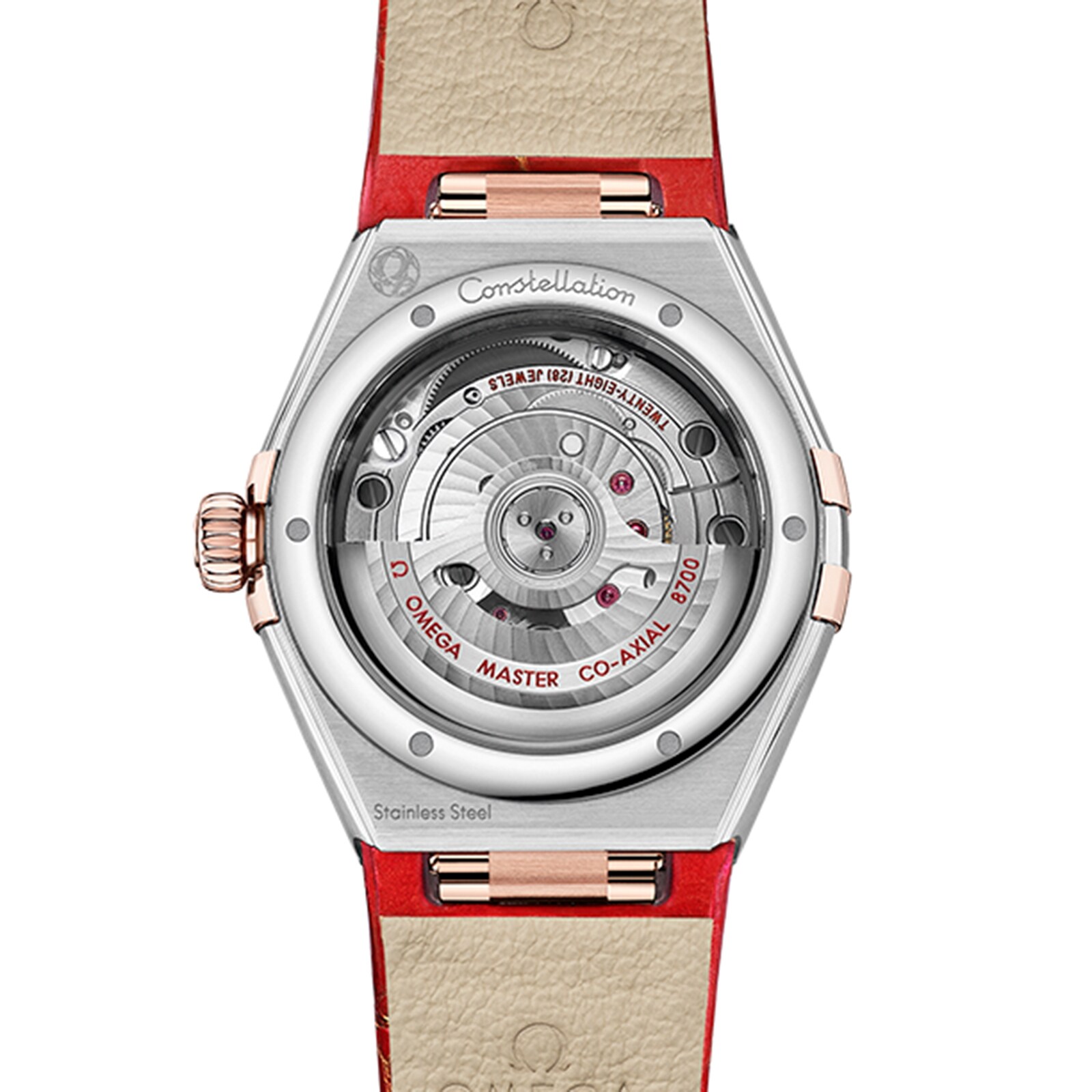 Omega Constellation Co Axial Master Chronometer 29mm Ladies Watch Red O13123292099002