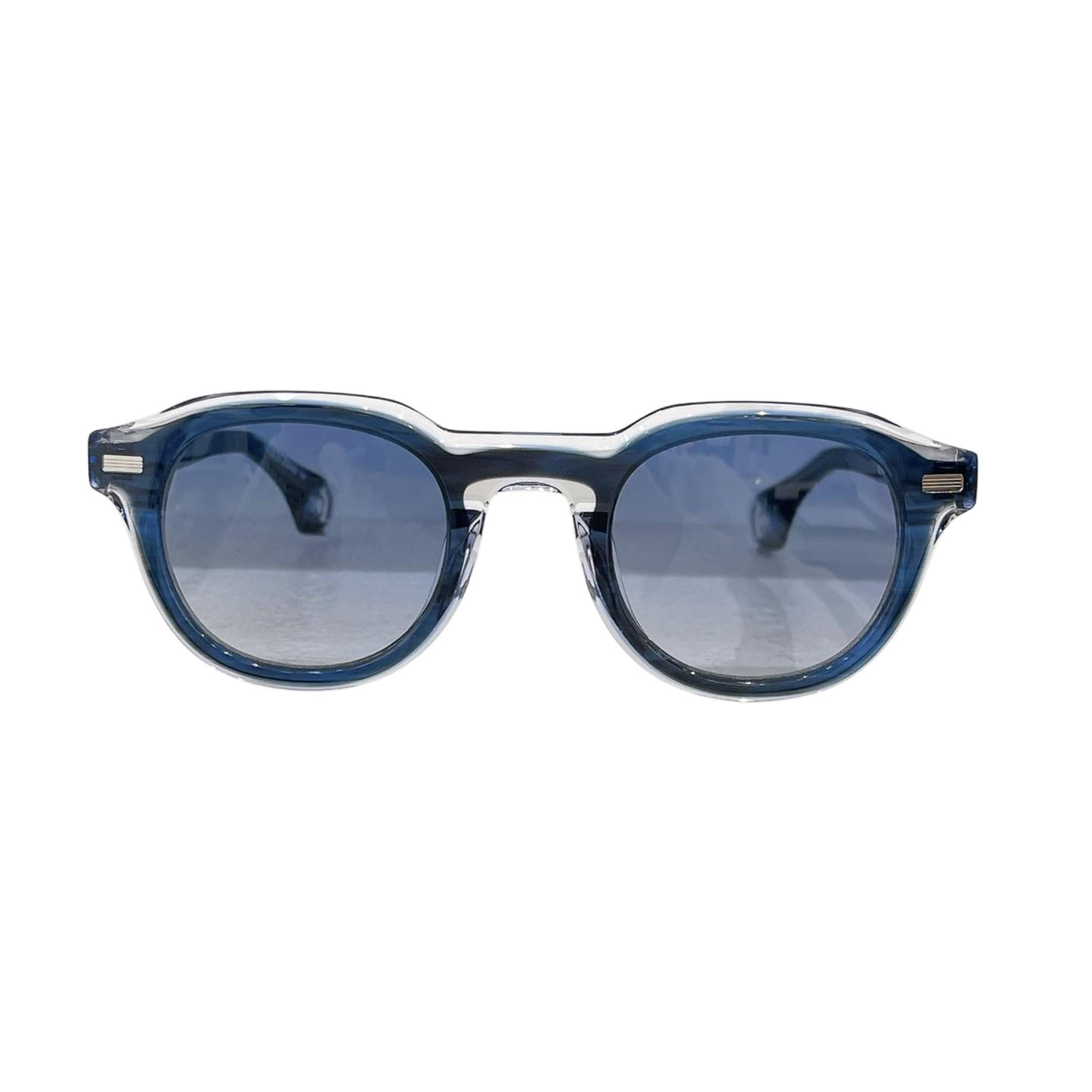 Fendi round frame glasses blue/black/transparent black/eggplant/green/grey/leopard/brown leopard color Size 46口25-145