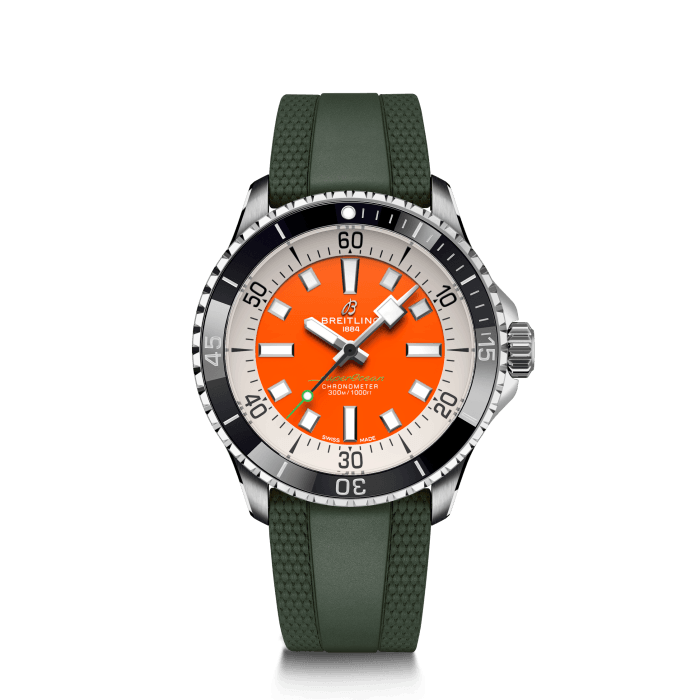 Breitling Superocean Automatic 42 Kelly Slater Stainless steel Orange A173751A1O1S1
