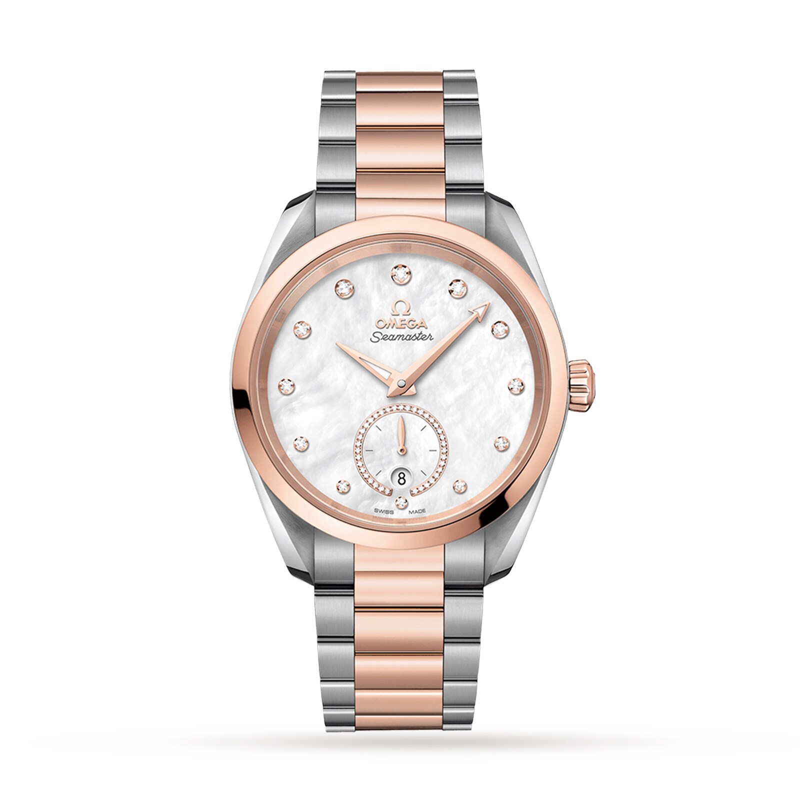 Omega Seamaster Aqua Terra Two Tone 38mm Ladies Watch O22020382055002