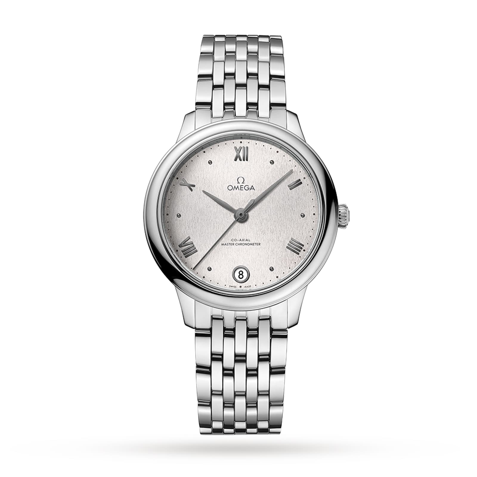 Omega De Ville Prestige Co Axial Master Chronometer 34mm Ladies Watch Silver O43410342002001