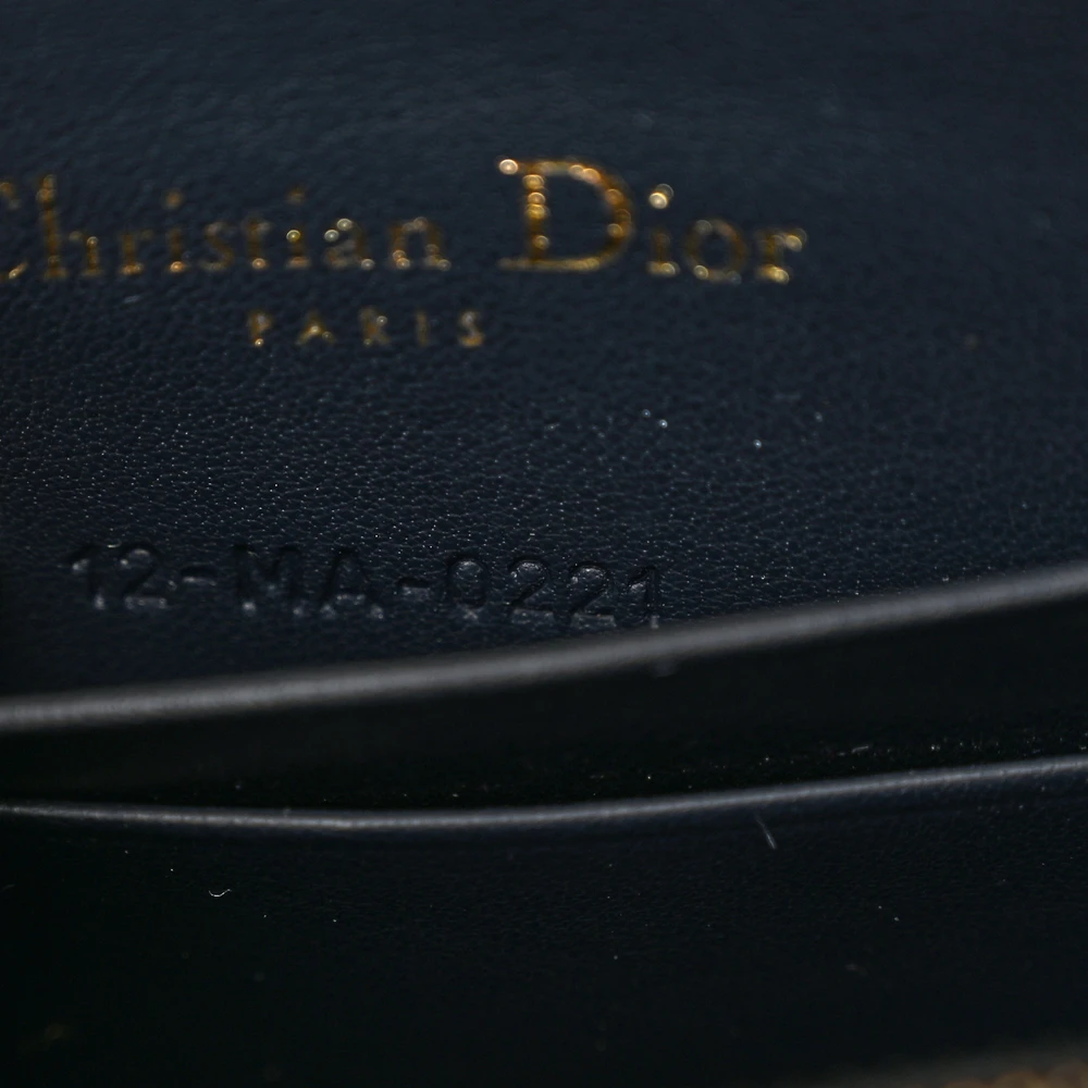 Dior Mini Saddle Belt Bag Blue Oblique Canvas Brass Hardware