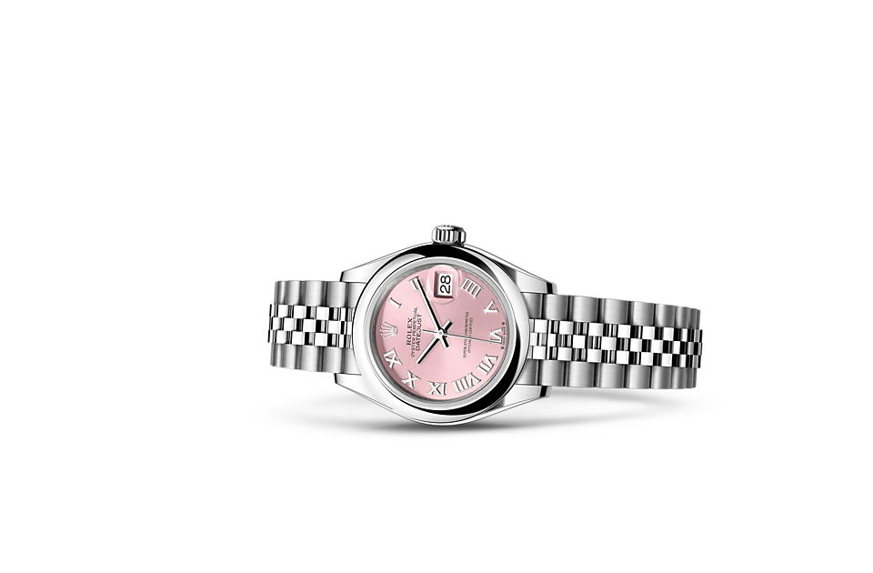 Rolex Lady-Datejust Oyster 28 mm Oystersteel Pink dial M279160-0013