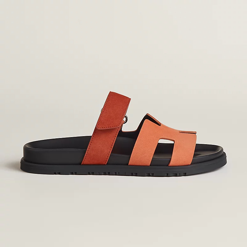 HERMES Chypre orange Slippers