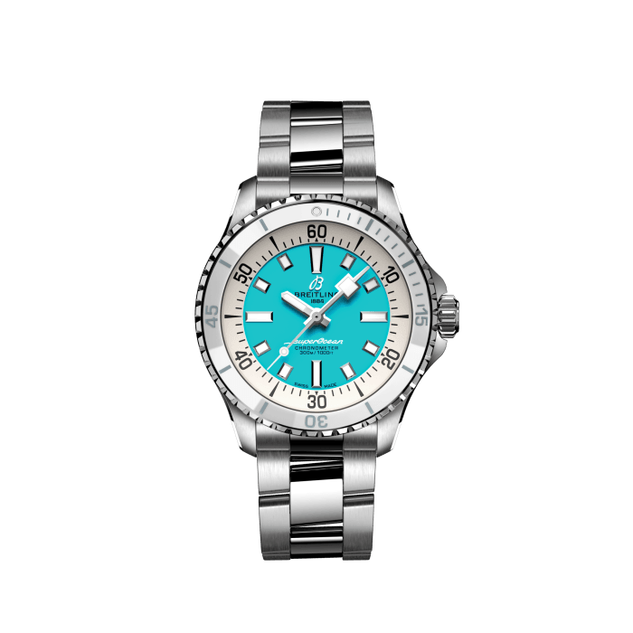 Breitling Superocean Automatic 36 Stainless steel Turquoise A17377211C1A1