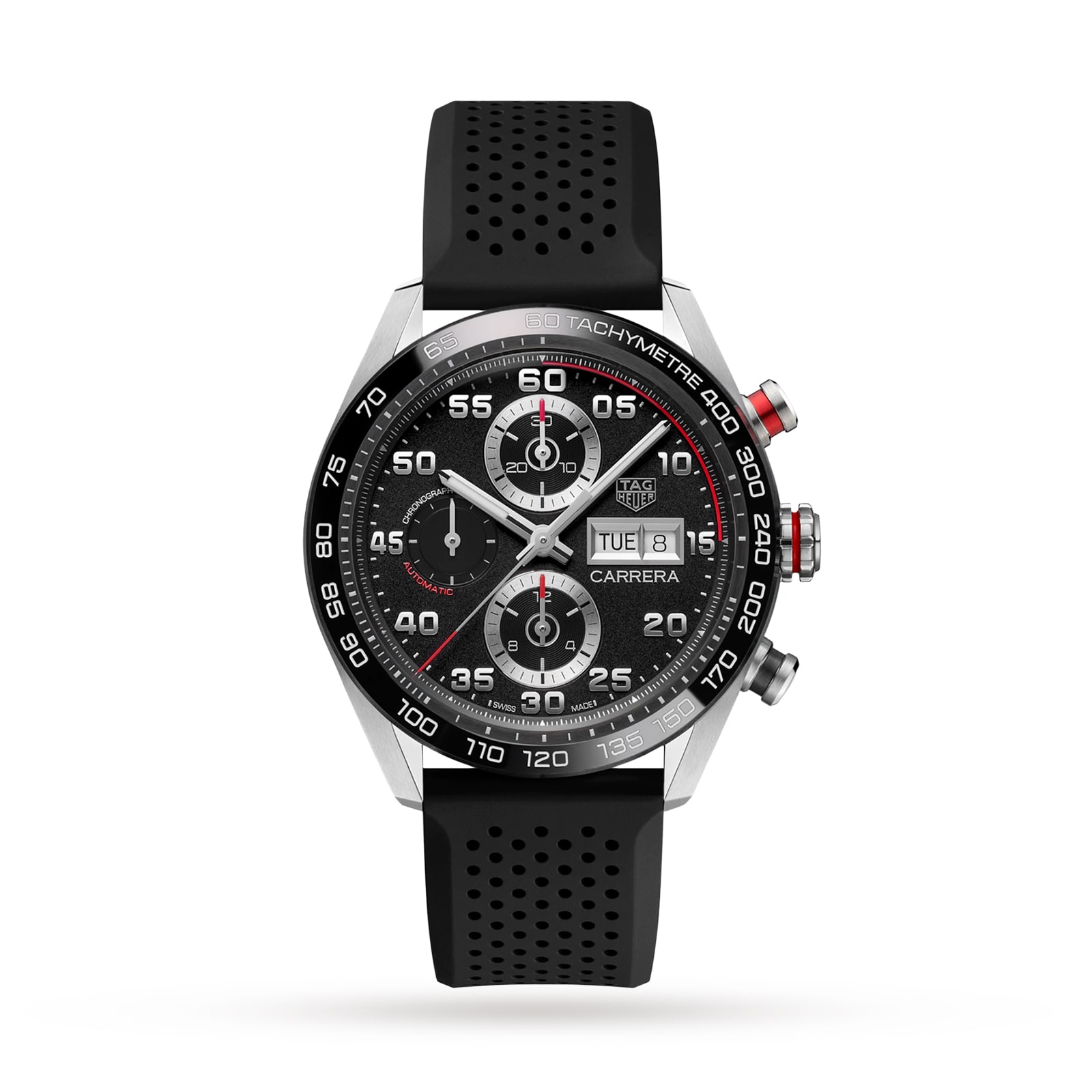 TAG Heuer Carrera 44mm Mens Watch Rubber CBN2A1AA.FT6228