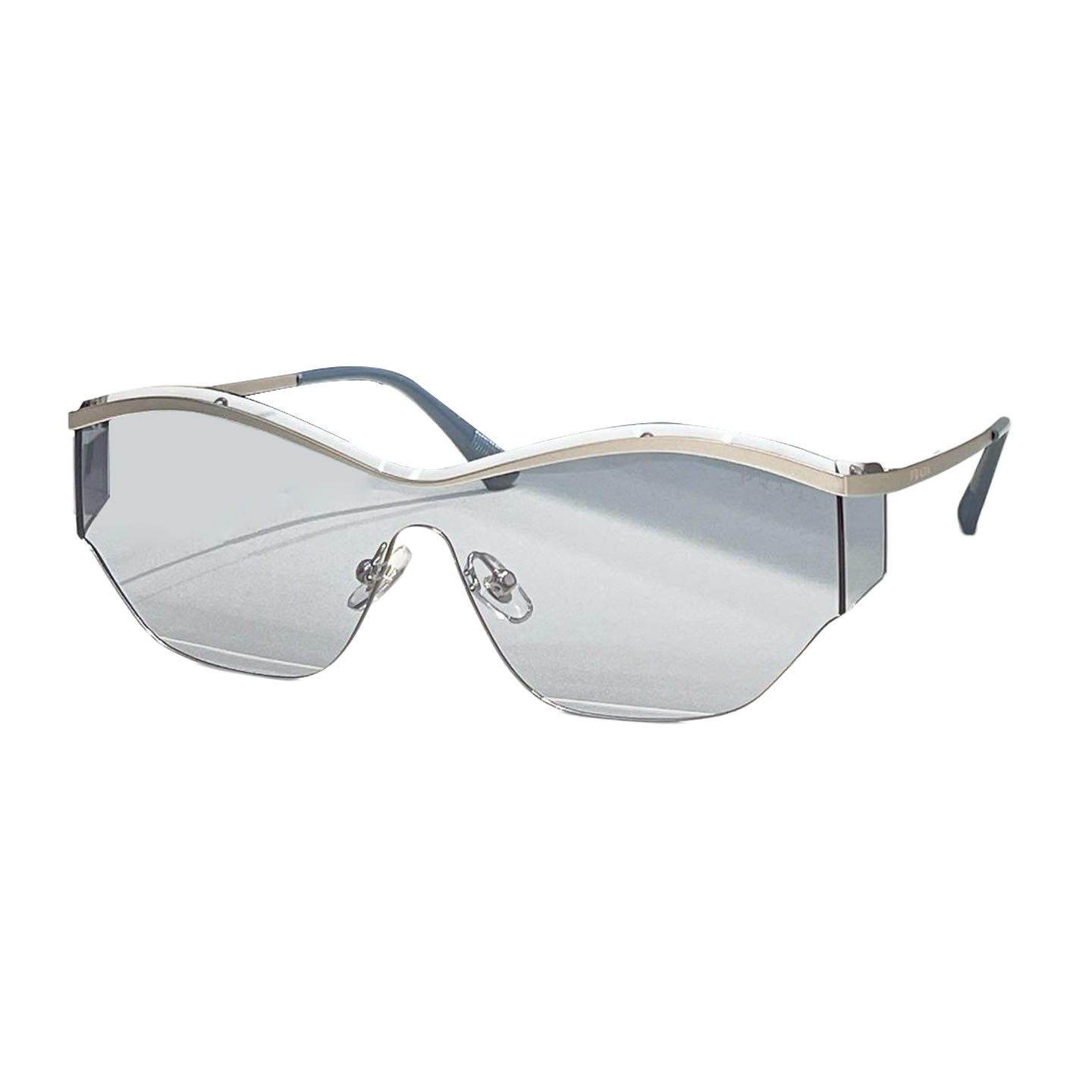 Prada glasses silver/ruby/black/purple orange color Size 145口0-136