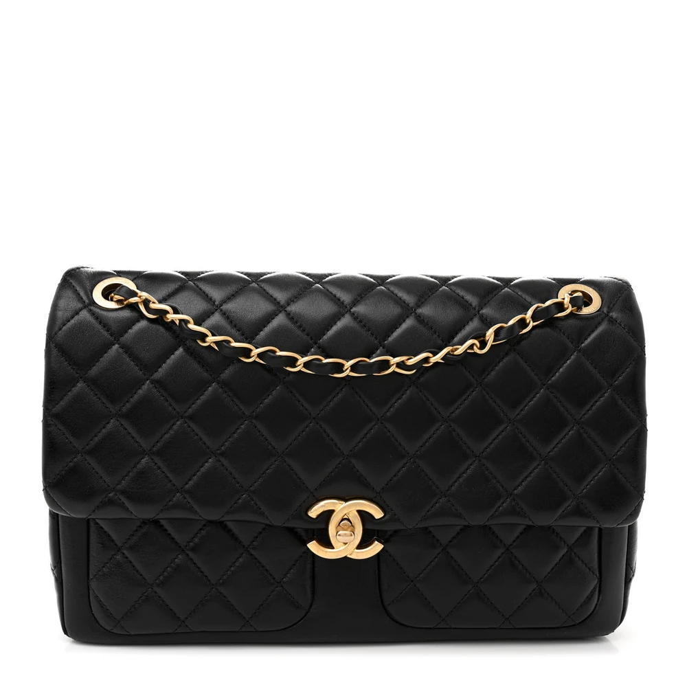 Grade Handbags | Black Quilted Luxury Designer Bag