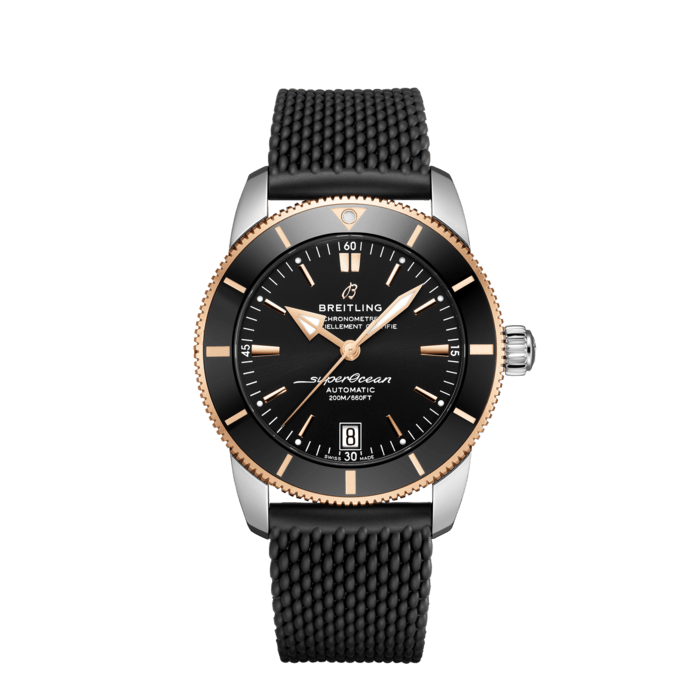 Breitling Superocean Heritage B20 Automatic 42 Stainless steel 18k red gold Black UB2010121B1S1