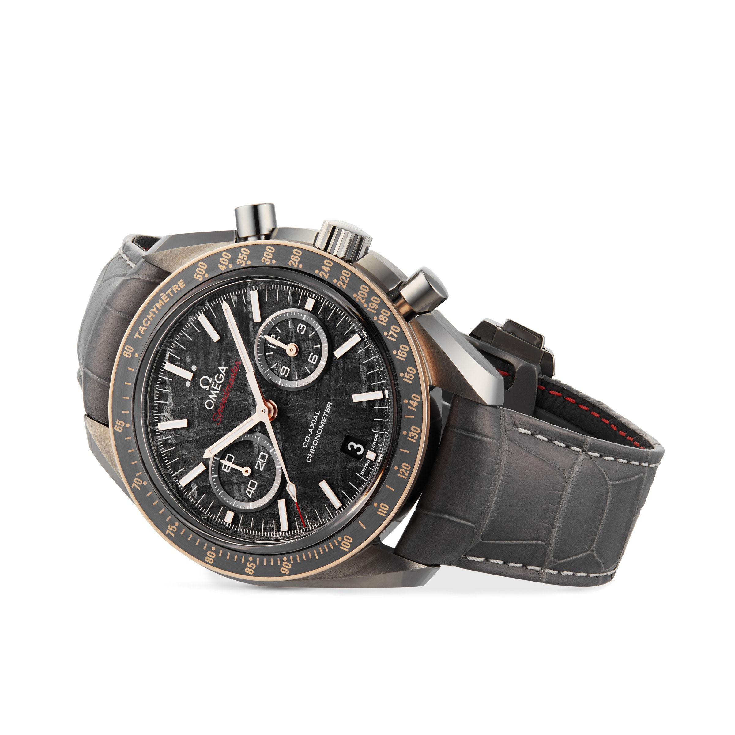 Omega Speedmaster quote.Grey Side of the Moon Meteorite quote. Mens Watch O31163445199001