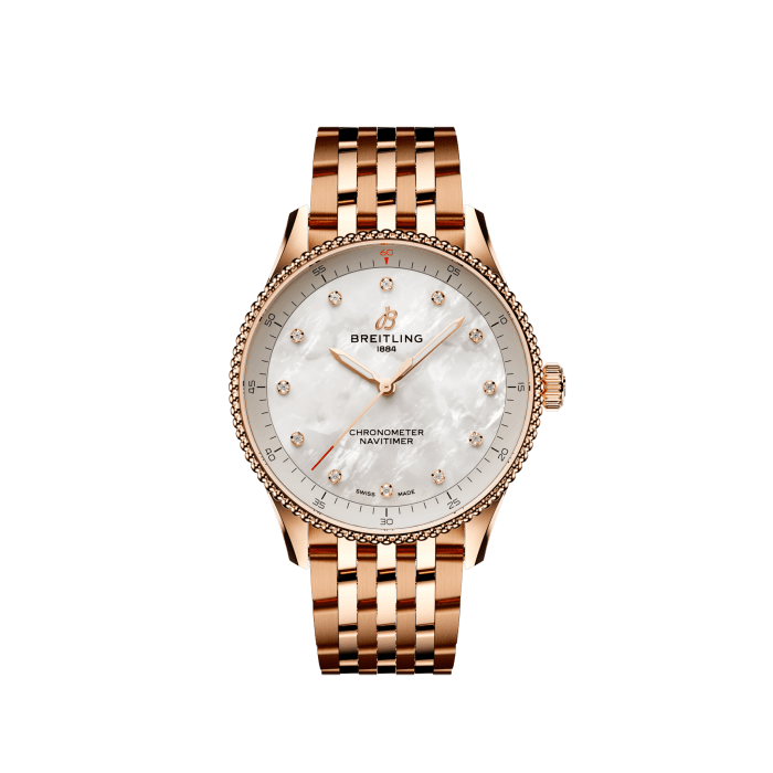 Breitling Navitimer 32 Small scale traceable 18K red gold Mother-of-pearl R77320E61A1R1