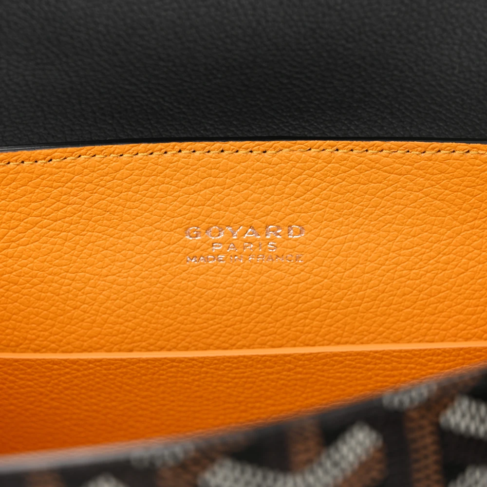 Goyard Mini Saigon Black Goyardine Canvas Silver Hardware