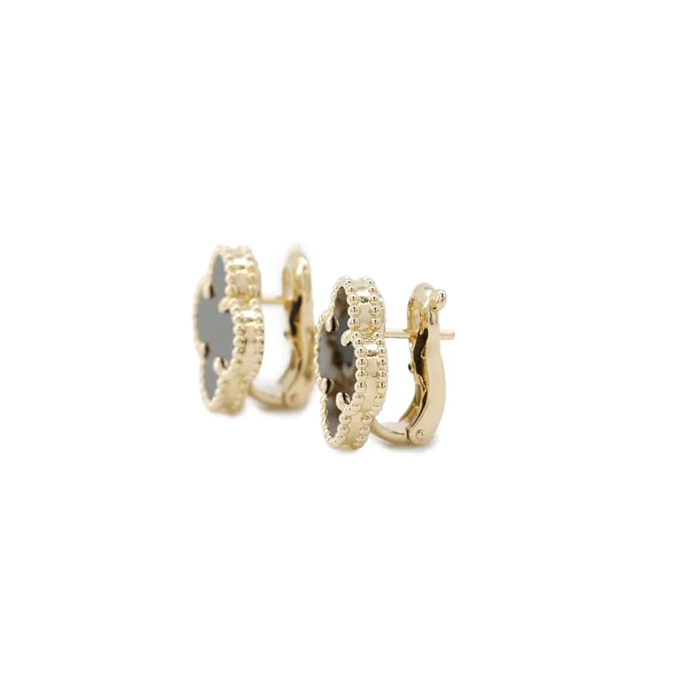 Van Cleef & Arpels Vintage Alhambra Earring Onyx