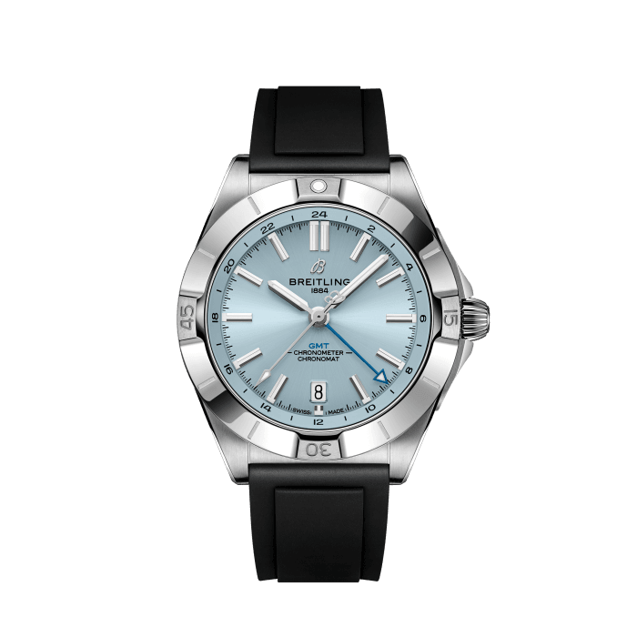 Breitling Chronomat Automatic GMT 40 Stainless steel platinum Ice blue P32398101C1S1