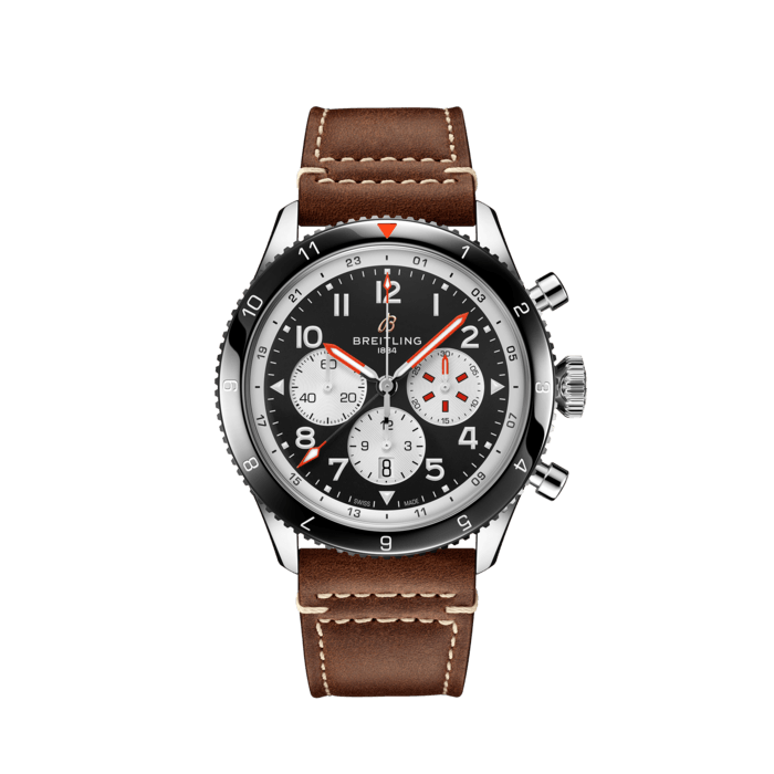 Breitling Super AVI B04 Chronograph GMT 46 Mosquito Stainless steel Black YB04451A1B1X1