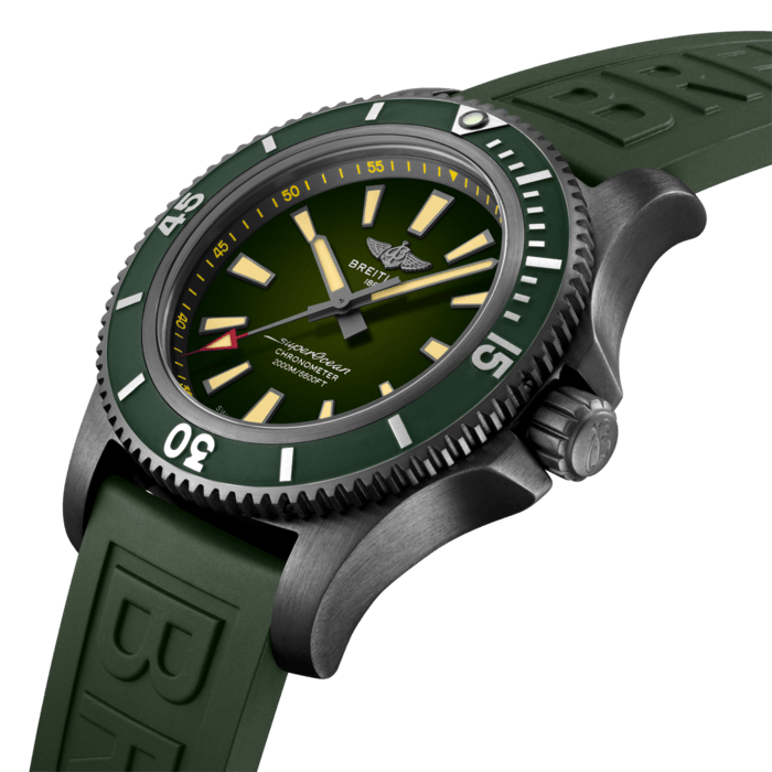 Breitling Superocean Automatic 46 Black Steel DLC-coated stainless steel Green M173681A1L1S1