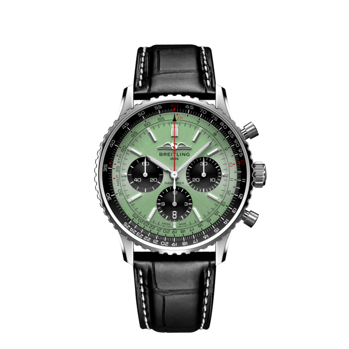 Breitling Navitimer B01 Chronograph 43 Stainless steel Mint green AB0138241L1P1