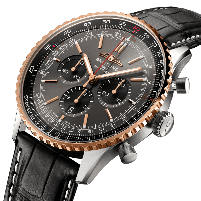Breitling Navitimer B01 Chronograph 46 Stainless steel 18k red gold Anthracite UB01371A1B1P1