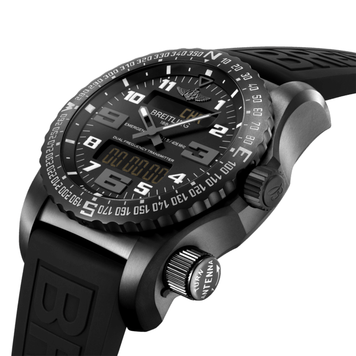 Breitling Emergency DLC-coated titanium Black V76325221B1S1