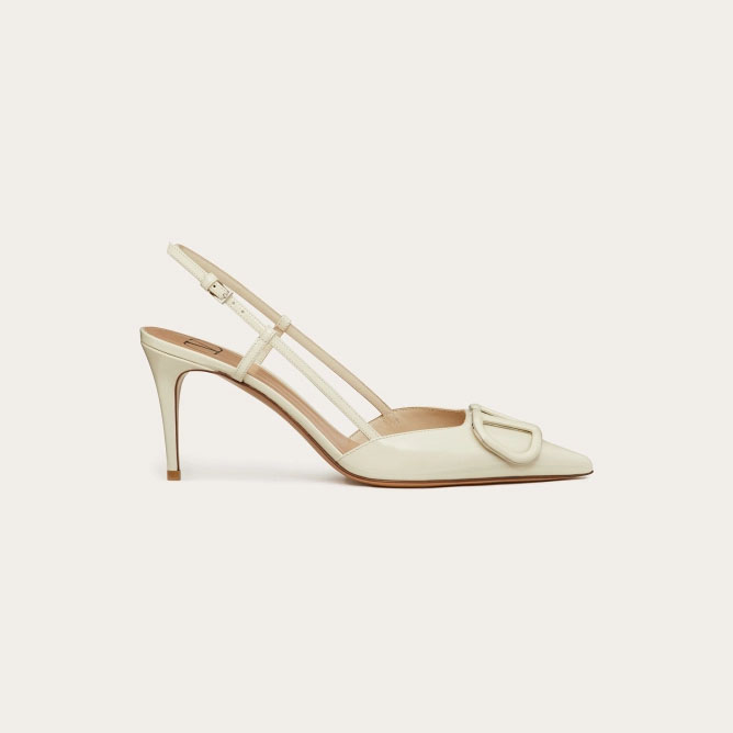 VALENTINO Patent leather strappy heels (8cm high heel)