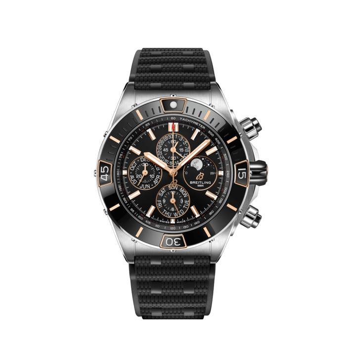 Breitling Super Chronomat 44 Four-Year Calendar Stainless steel 18k red gold Black I19320251B1S1