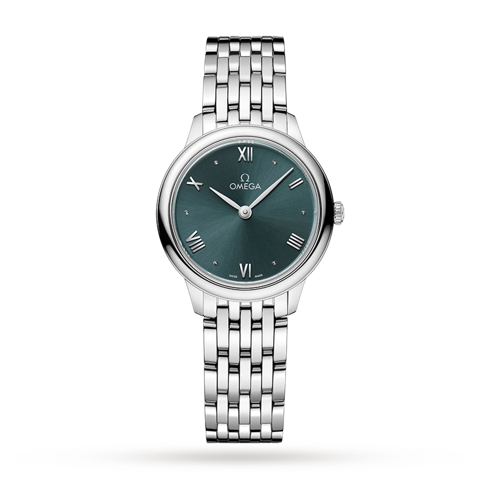 Omega De Ville Prestige Quartz 27.5mm Ladies Watch Green O43410286010001